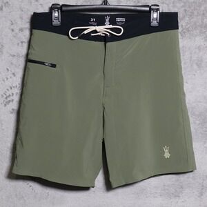 Driftline Original Drifties Board Shorts Mens 31 Green Wetsuit Liner Swimsuit